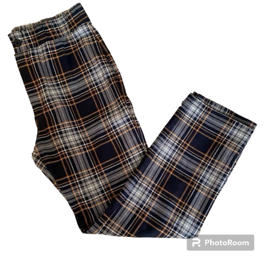 Girls FULL TILT black plaid pants size XL